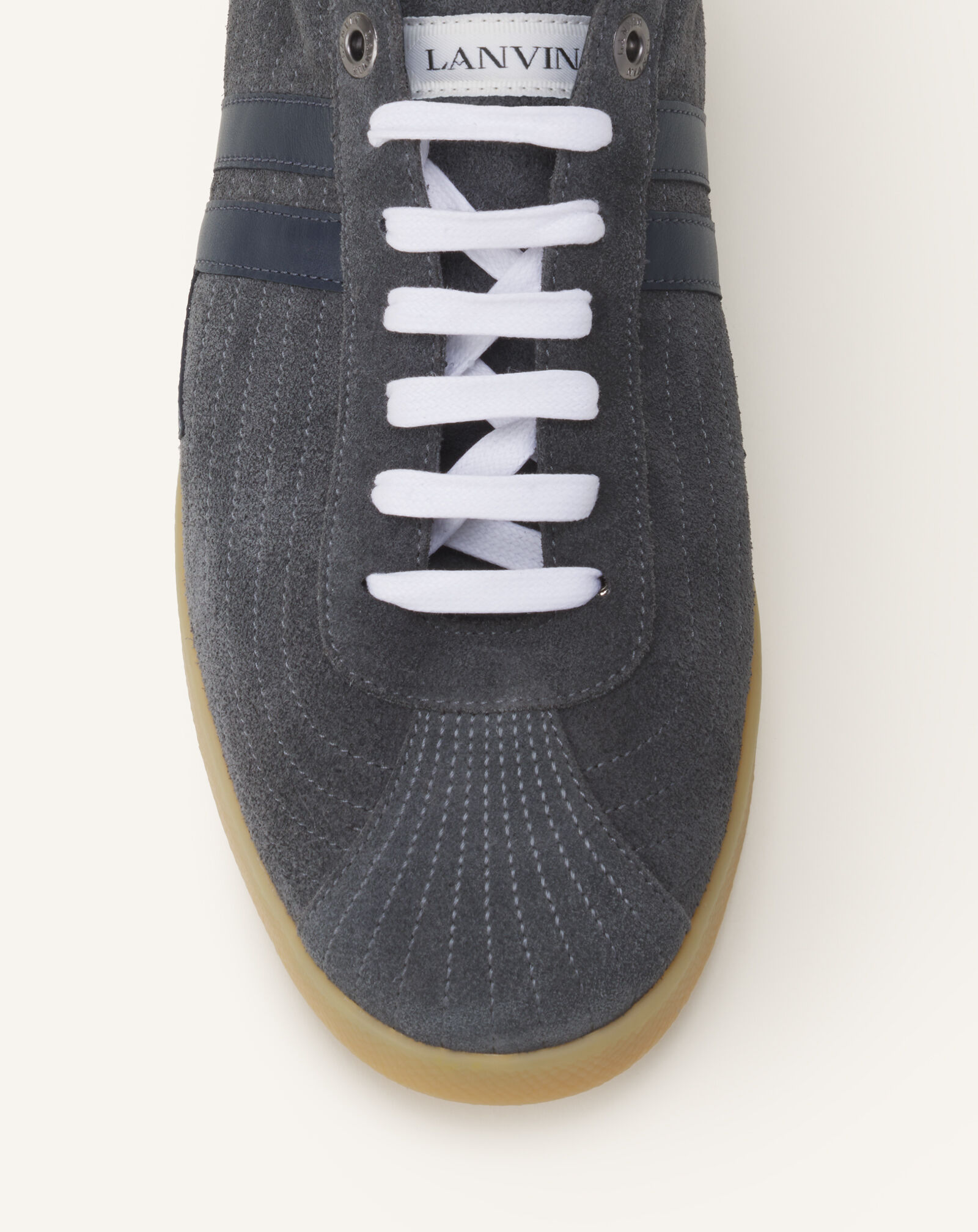 SNEAKER GLEN 2.0 AUS LEDER Lanvin SNEAKER GLEN 2.0 AUS LEDER Grau/Marineblau FUSKZL01ANAPA26