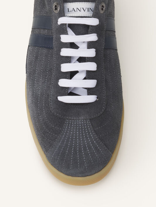 SNEAKER GLEN 2.0 AUS LEDER Lanvin SNEAKER GLEN 2.0 AUS LEDER Grau/Marineblau FUSKZL01ANAPA26