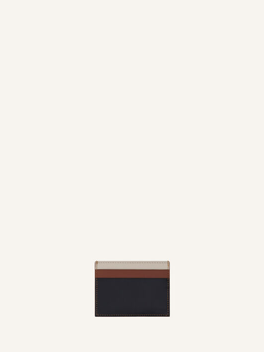 Lanvin TRICOLOR LEATHER CARD HOLDER Black/Multicolour LWSLSLCHSMLEP26