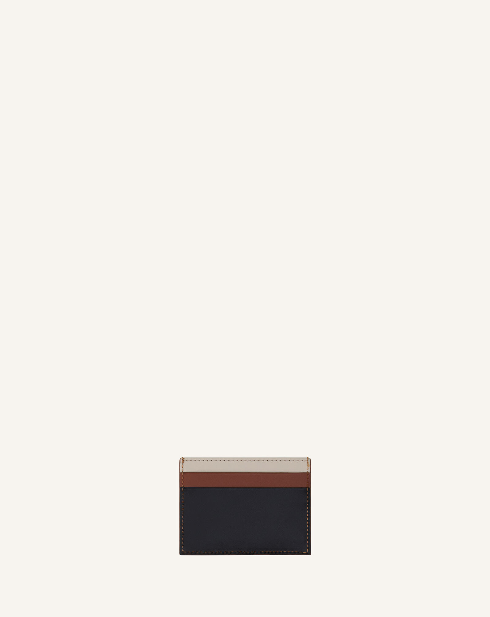 Lanvin TRICOLOR LEATHER CARD HOLDER Black/Multicolour LWSLSLCHSMLEP26