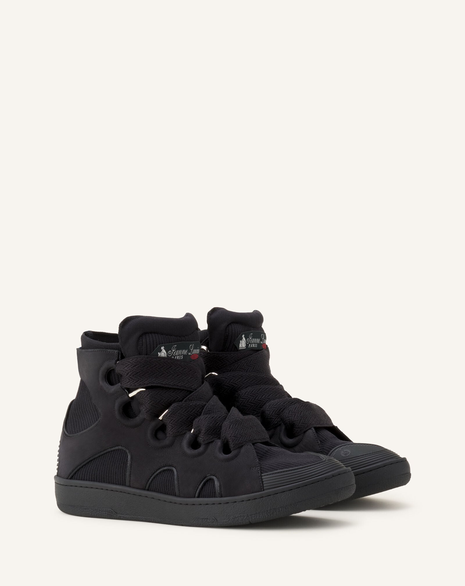 SNEAKERS CURB HIGH TOP EN KNIT Lanvin SNEAKERS CURB HIGH TOP EN KNIT Noir FUSKDK0KKNNAA26
