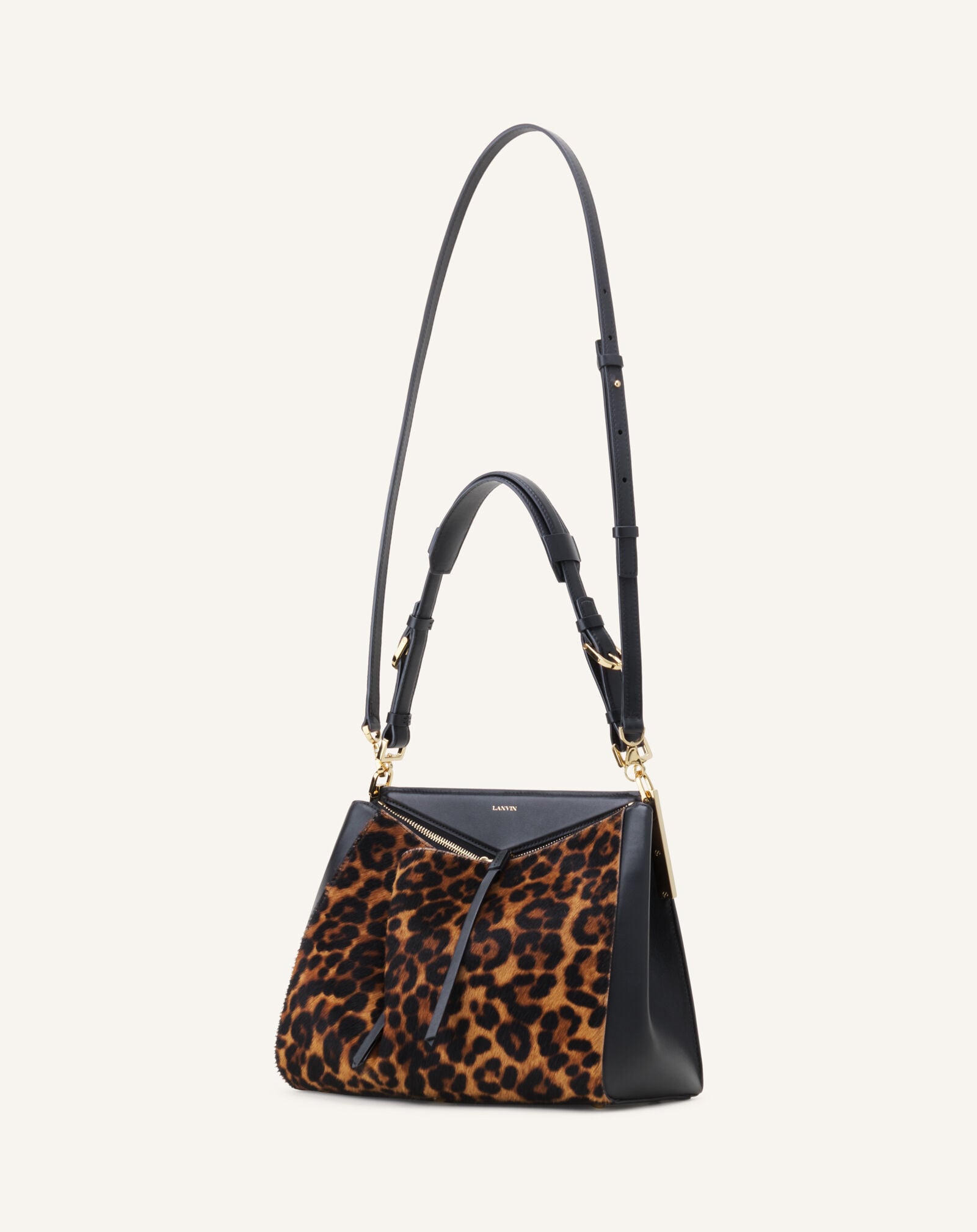 TOP HANDLE ZIPPED PM Lanvin TOP HANDLE ZIPPED PM Leopard LWBGLCPMPOLEH26