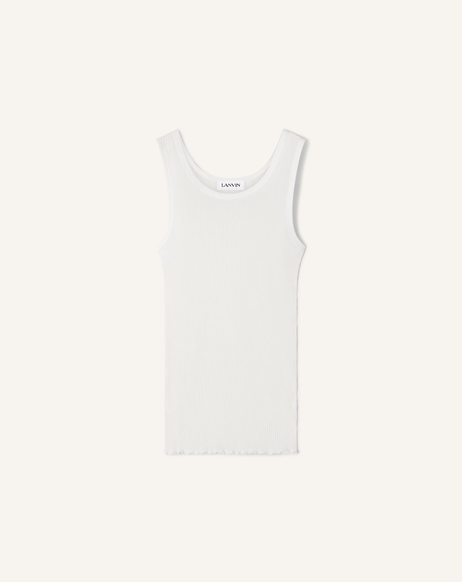 DÉBARDEUR EN JERSEY PLISSÉ Lanvin DÉBARDEUR EN JERSEY PLISSÉ Blanc RMTS0132J049P26