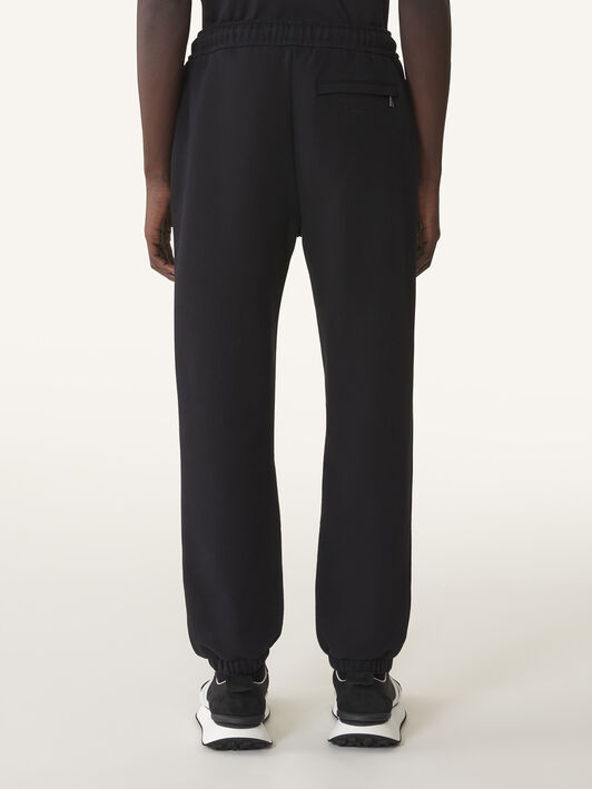 Lanvin PANTALON DE JOGGING EN COTON Noir RMTR0030F300H25