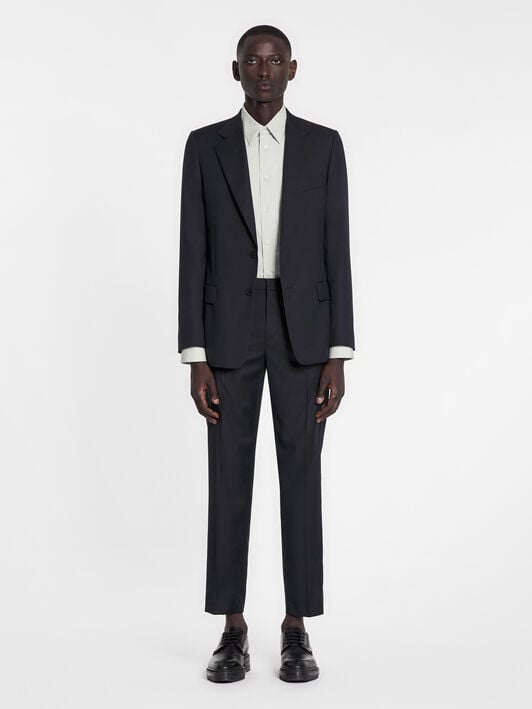 SINGLE BREASTED FLAP POCKETS JACKET Lanvin SINGLE BREASTED FLAP POCKETS JACKET Navy Blue RMJA00054916P23