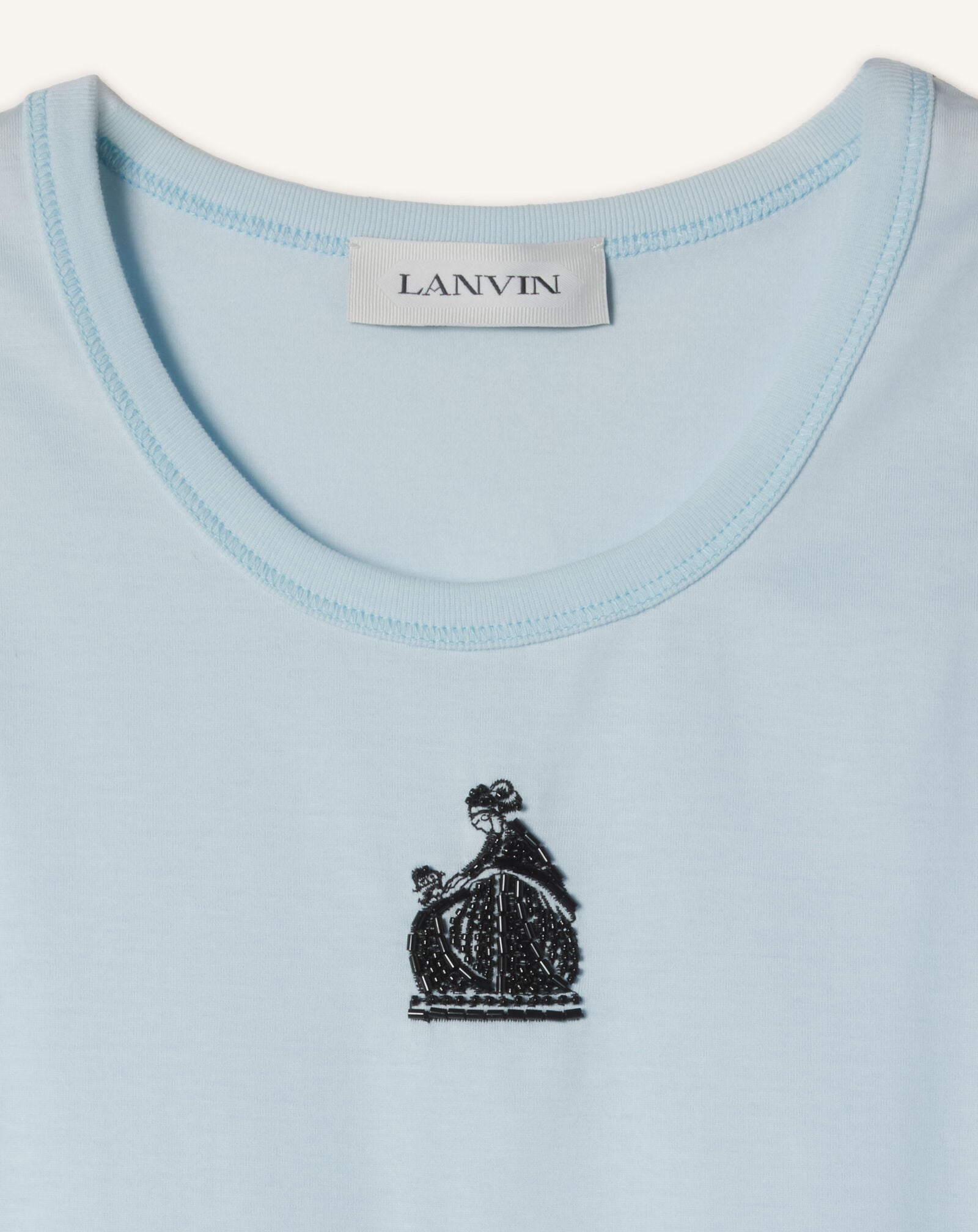 DÉBARDEUR BRODÉ LA MÈRE ET L'ENFANT EN JERSEY Lanvin DÉBARDEUR BRODÉ LA MÈRE ET L'ENFANT EN JERSEY Bleu Ciel RWTS0067J320E26