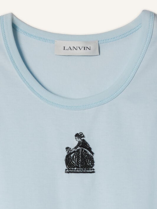 DÉBARDEUR BRODÉ LA MÈRE ET L'ENFANT EN JERSEY Lanvin DÉBARDEUR BRODÉ LA MÈRE ET L'ENFANT EN JERSEY Bleu Ciel RWTS0067J320E26