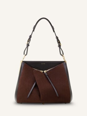 Lanvin SAC TOP HANDLE EN CUIR Chocolat/Marron LWBGLCPMCASUH26