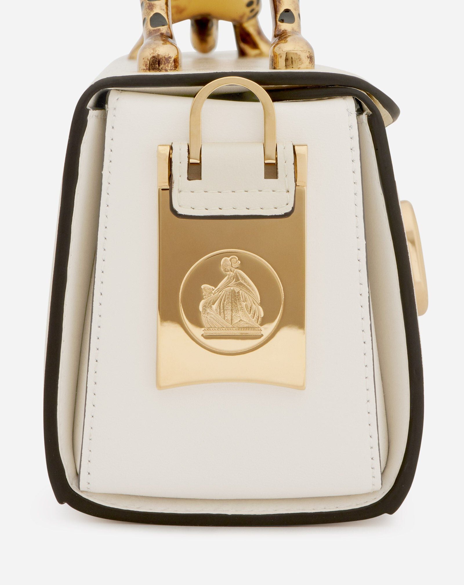 BORSA PENCIL CAT IN PELLE LUCIDA E STRASS Lanvin BORSA PENCIL CAT IN PELLE LUCIDA E STRASS Avorio LWBGBRC5PALME21