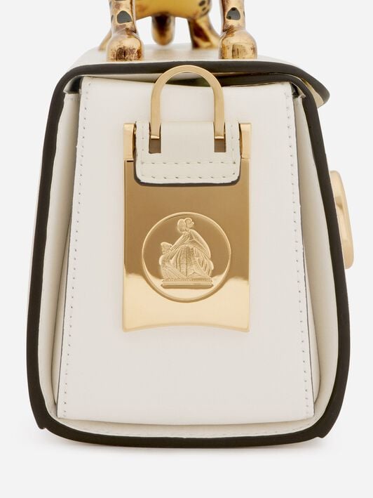 BORSA PENCIL CAT IN PELLE LUCIDA E STRASS Lanvin BORSA PENCIL CAT IN PELLE LUCIDA E STRASS Avorio LWBGBRC5PALME21
