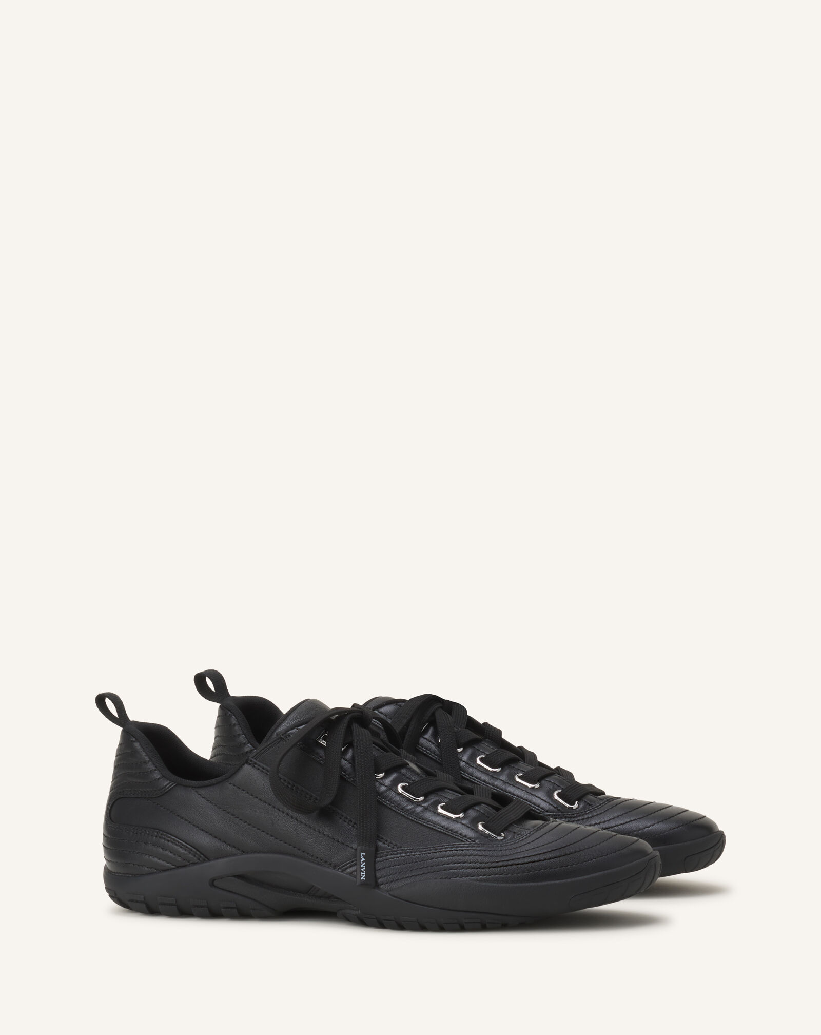 SNEAKERS LNV2 IN PELLE Lanvin SNEAKERS LNV2 IN PELLE Nero FUSKAK03LEATA26