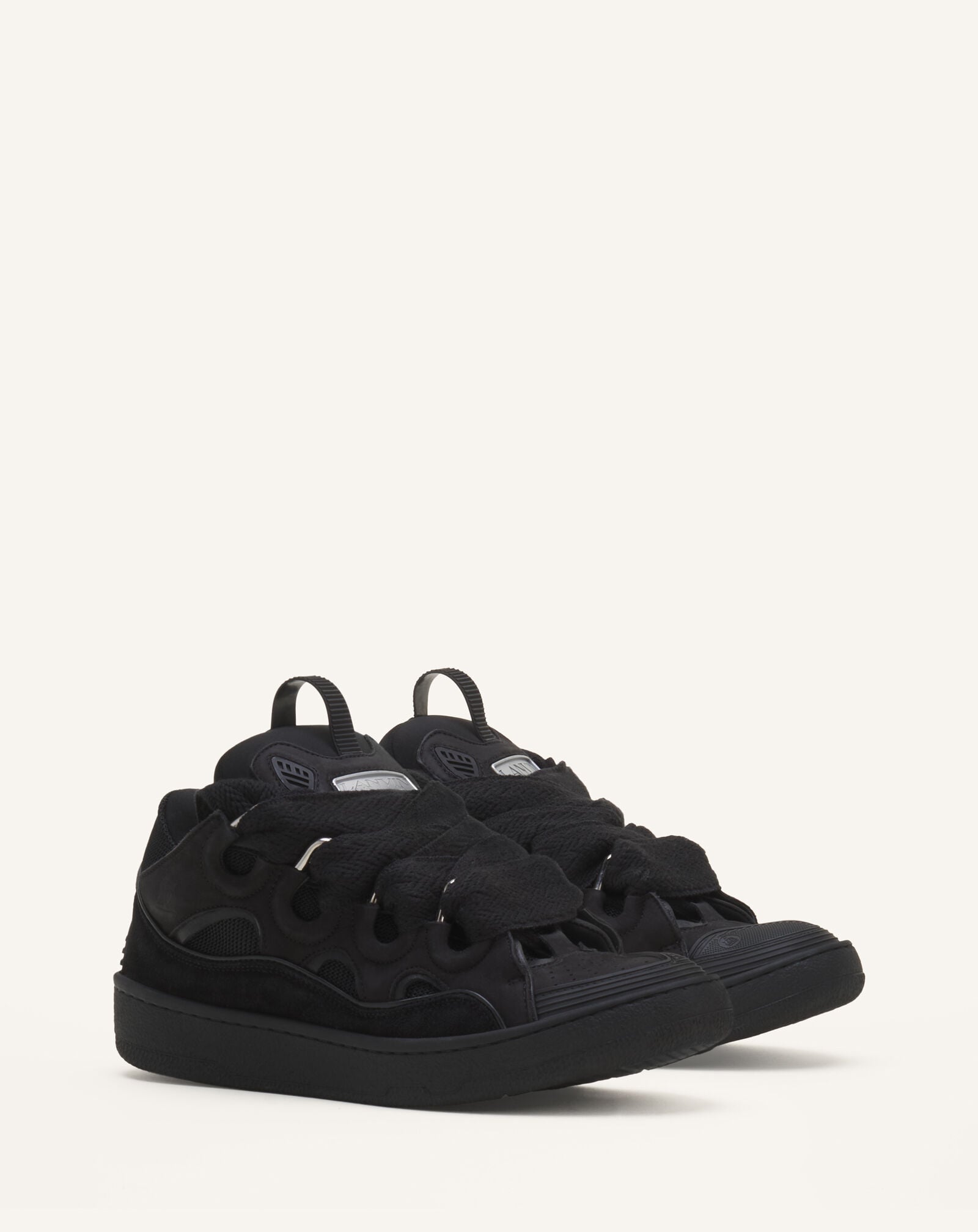 SNEAKERS CURB IN PELLE Lanvin SNEAKERS CURB IN PELLE Nero FUSKDK12DRAGP25