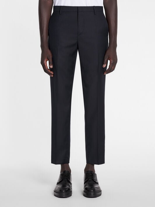 CIGARETTE TROUSERS IN WOOL Lanvin CIGARETTE TROUSERS IN WOOL Navy Blue RMTR00024916P23