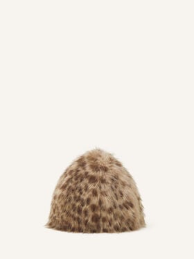 Lanvin MÜTZE AUS KUNSTFELL Leopard AWHABHA1FKFUA26