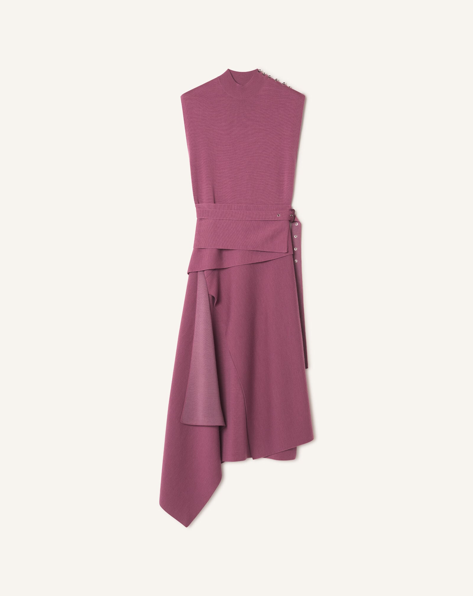 HIGH-NECK DRAPED DRESS Lanvin HIGH-NECK DRAPED DRESS Autumn Pink RWDR0003K118A26