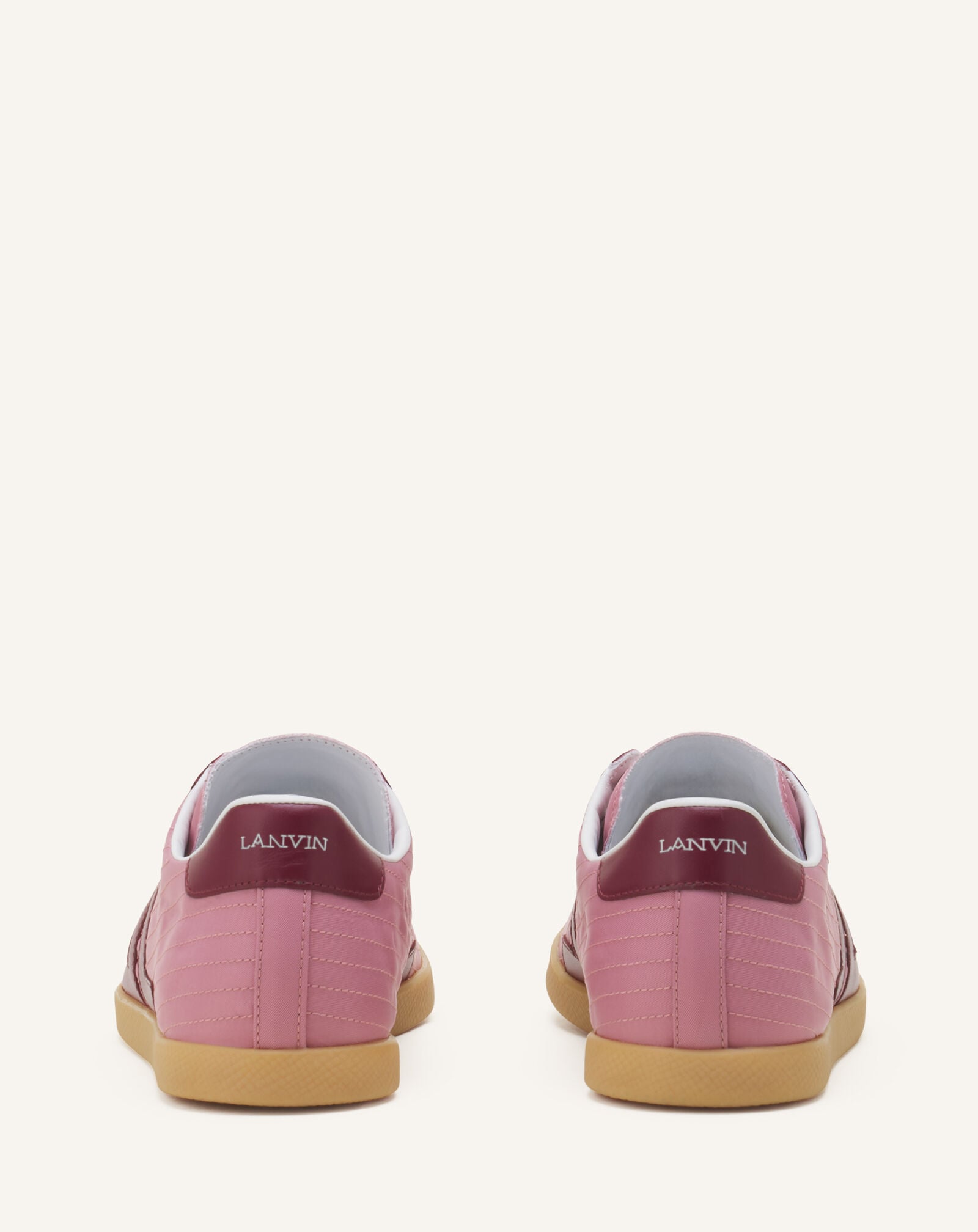 Lanvin SNEAKERS GLEN 2.0 EN NYLON Rose/Bordeaux FUSKZL01NYSQA26