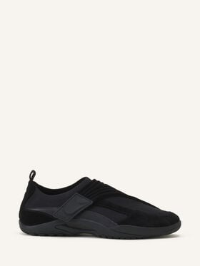 LNV1 SNEAKERS IN KNIT AND SUEDE Lanvin LNV1 SNEAKERS IN KNIT AND SUEDE Black FUSKDK0IKNSUE26