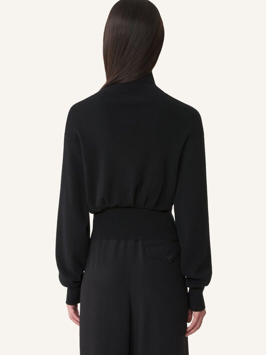 PULL EN LAINE ET CACHEMIRE Lanvin PULL EN LAINE ET CACHEMIRE Noir RWPO0004K065H25