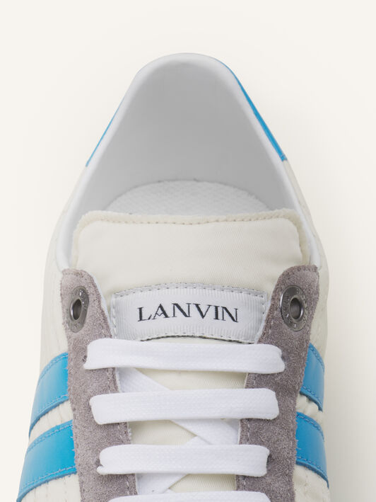 Lanvin SNEAKERS GLEN 2.0 EN NYLON Écru/Bleu clair FUSKZL01NYSQA26