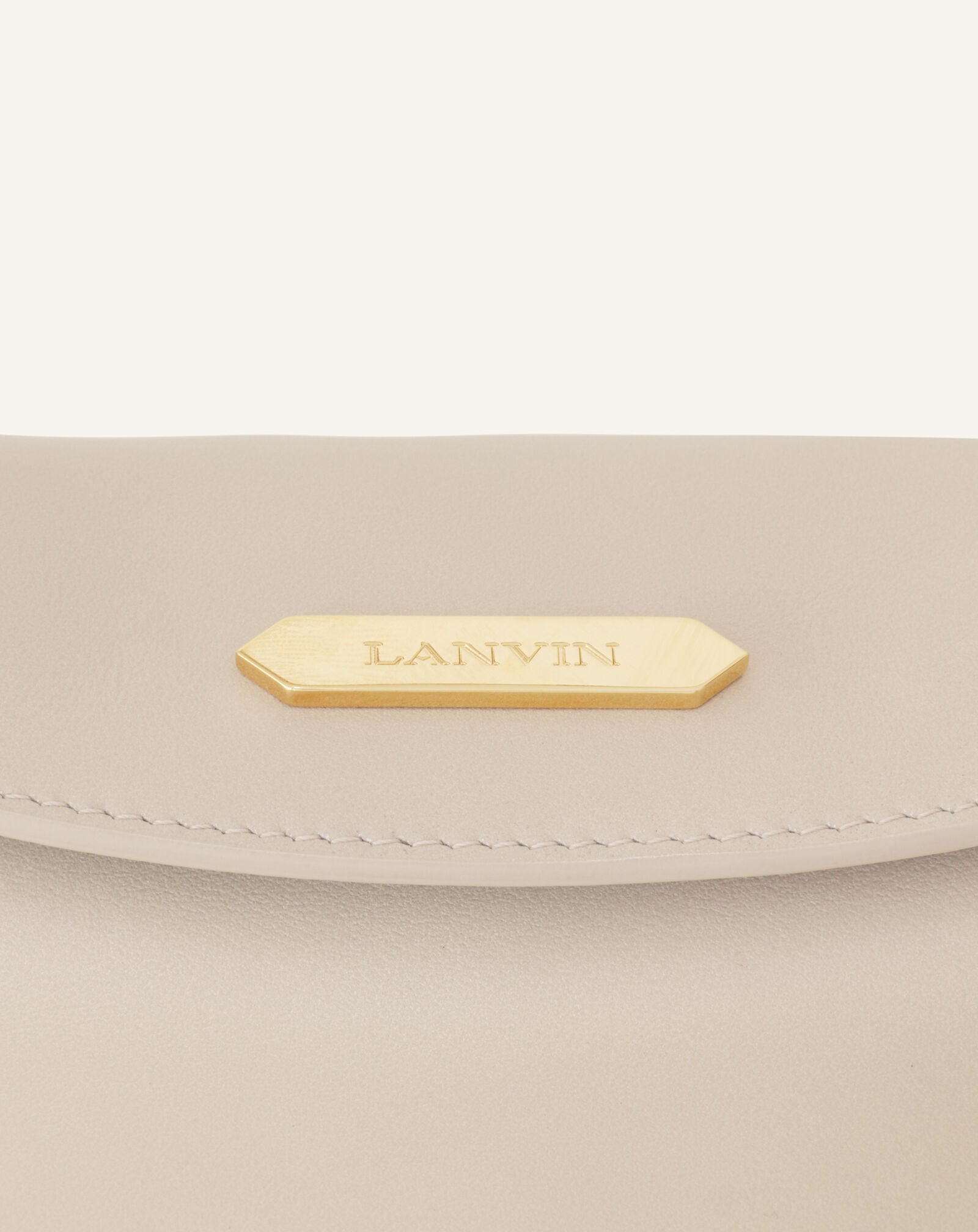 BORSA COMPAGNON 16 IN PELLE Lanvin BORSA COMPAGNON 16 IN PELLE Gesso LWBGLRXSSMLEE26