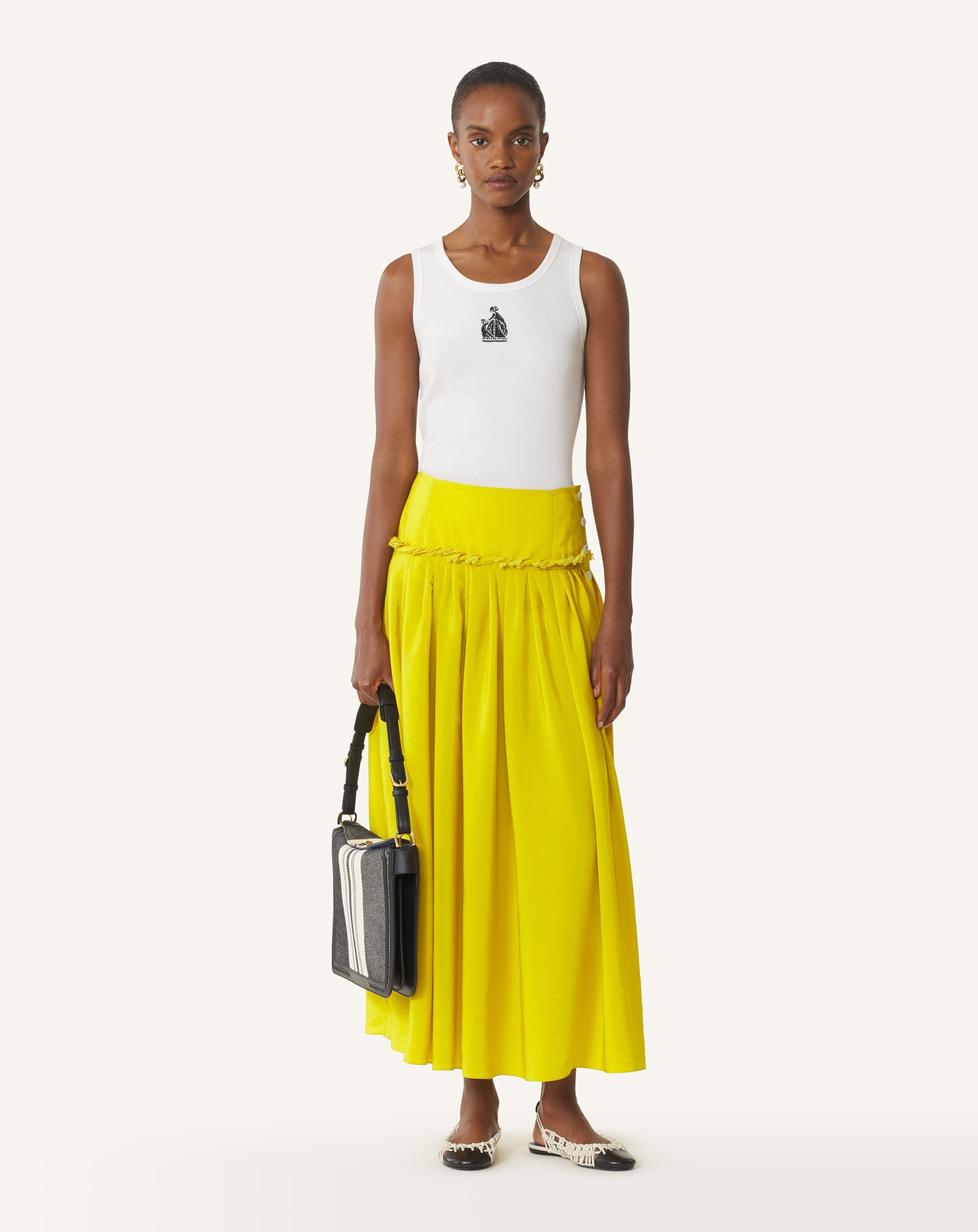 DÉBARDEUR CÔTELÉ LA MÈRE ET L'ENFANT Lanvin DÉBARDEUR CÔTELÉ LA MÈRE ET L'ENFANT Blanc RWTO0012J047P26