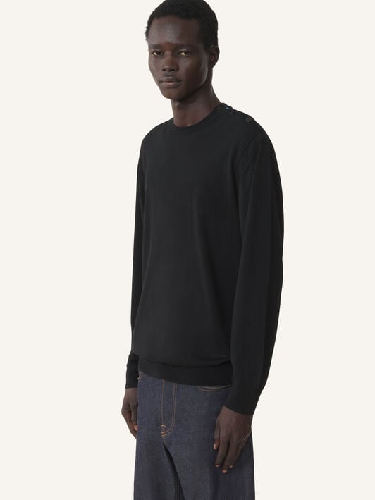 ROUND-NECK JUMPER Lanvin ROUND-NECK JUMPER Black RMPO0012K099A26