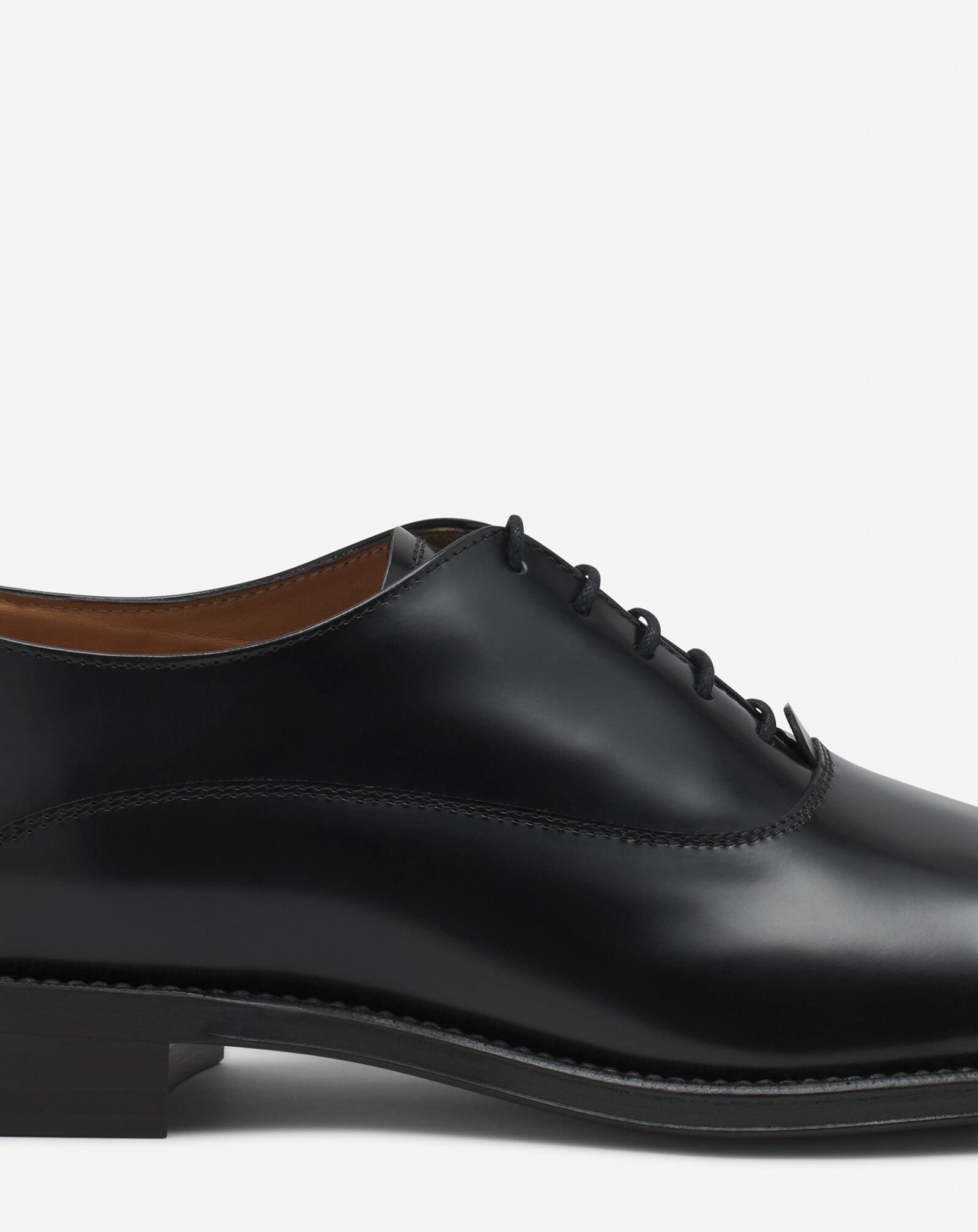 LANVIN SIGNATURE LEATHER OXFORD SHOES Lanvin LANVIN SIGNATURE LEATHER OXFORD SHOES Black FMSHML05SPAZP25