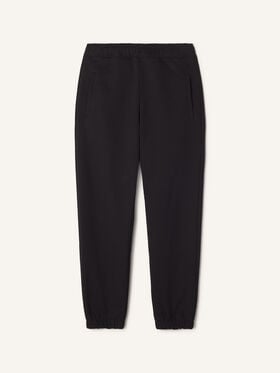 LANVIN RIBBON JOGGING PANTS IN COTTON Lanvin LANVIN RIBBON JOGGING PANTS IN COTTON Black RMTR0130F009A26