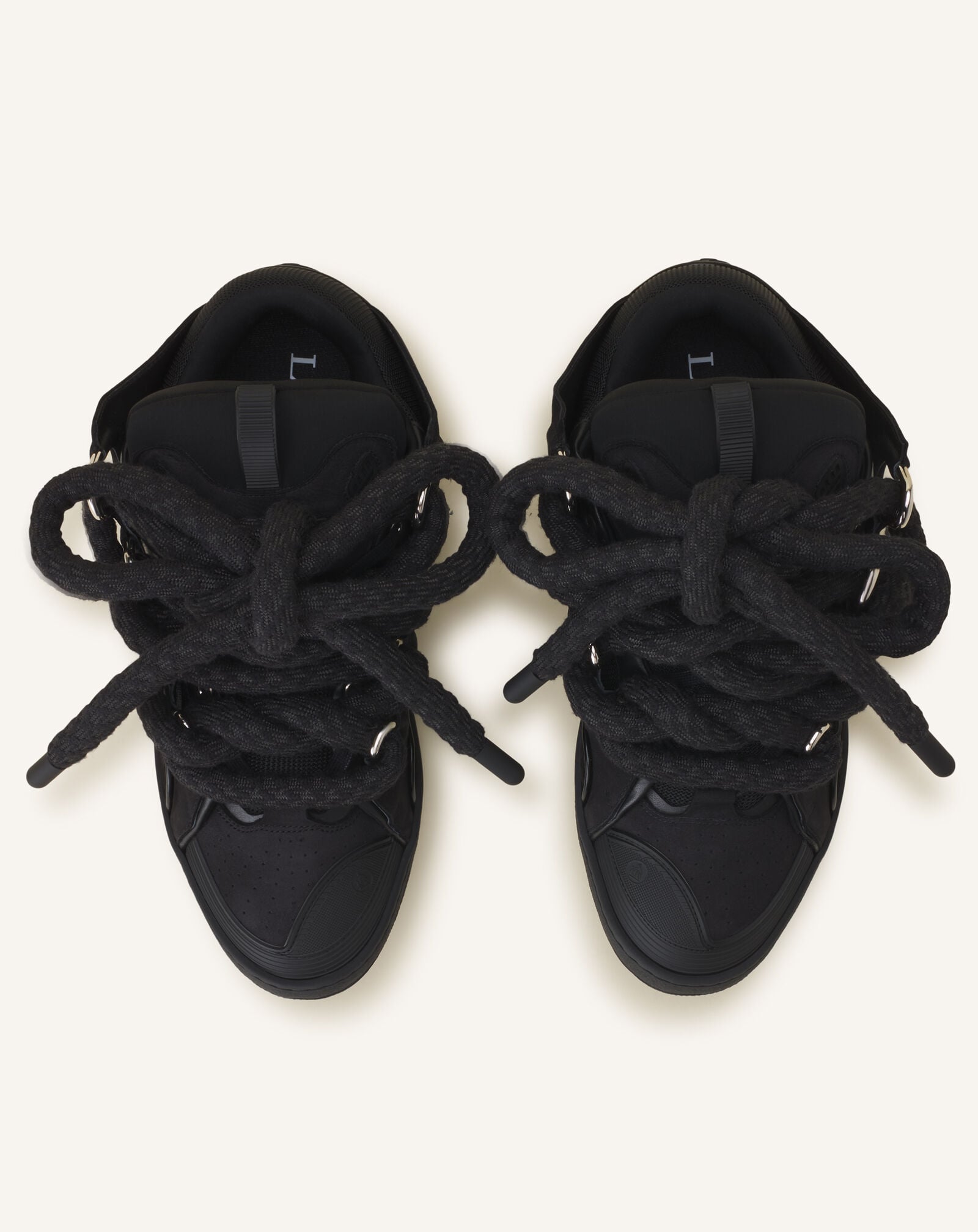 SNEAKERS CURB EFFET SERPENT EN CUIR Lanvin SNEAKERS CURB EFFET SERPENT EN CUIR Noir FUSKDK12ECSKA26