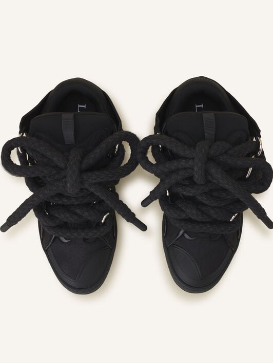 SNEAKERS CURB EFFET SERPENT EN CUIR Lanvin SNEAKERS CURB EFFET SERPENT EN CUIR Noir FUSKDK12ECSKA26