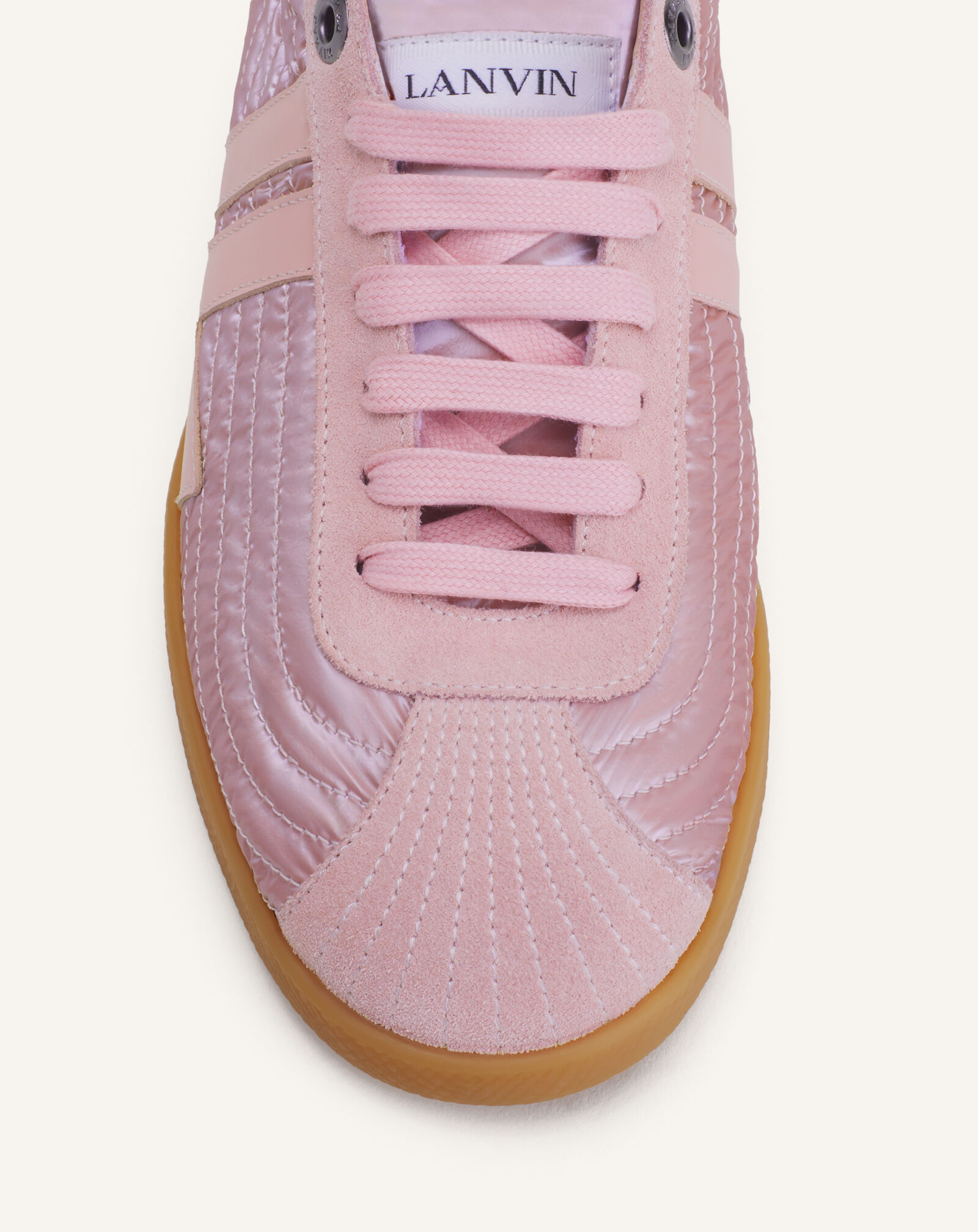 Lanvin GLEN SNEAKER CRUSHED NYLON Light Pink FUSKZL01NYLOH26