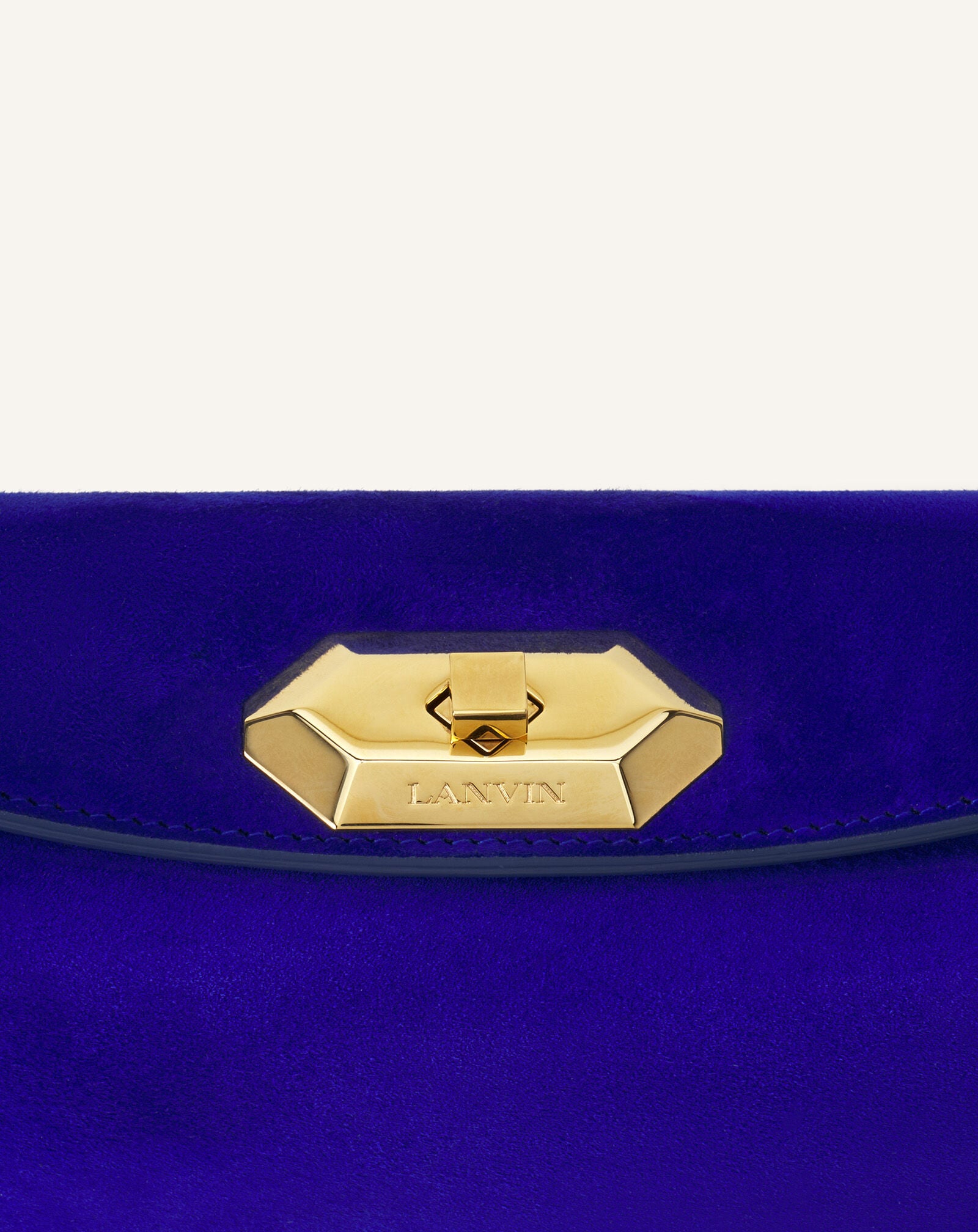 BORSA COMPAGNON 20 IN CAMOSCIO Lanvin BORSA COMPAGNON 20 IN CAMOSCIO Blu Elettrico/Blu Scuro LWBGLRPMNUAYP26