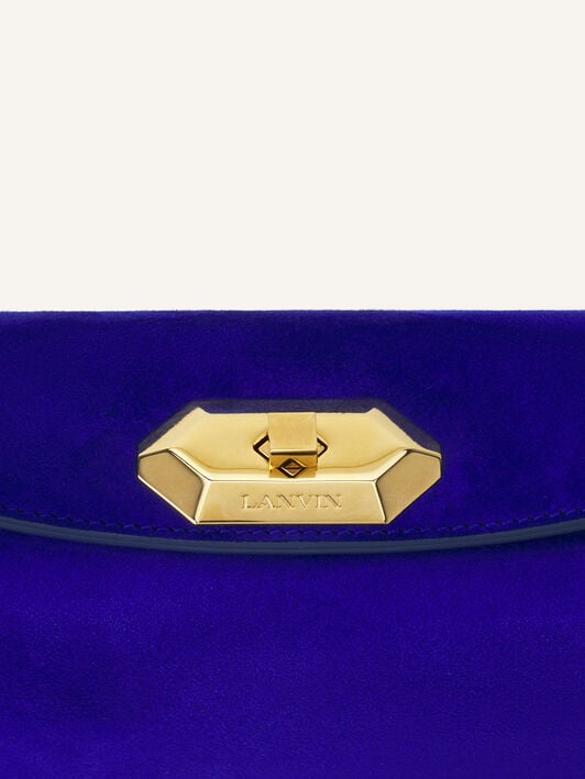 BORSA COMPAGNON 20 IN CAMOSCIO Lanvin BORSA COMPAGNON 20 IN CAMOSCIO Blu Elettrico/Blu Scuro LWBGLRPMNUAYP26