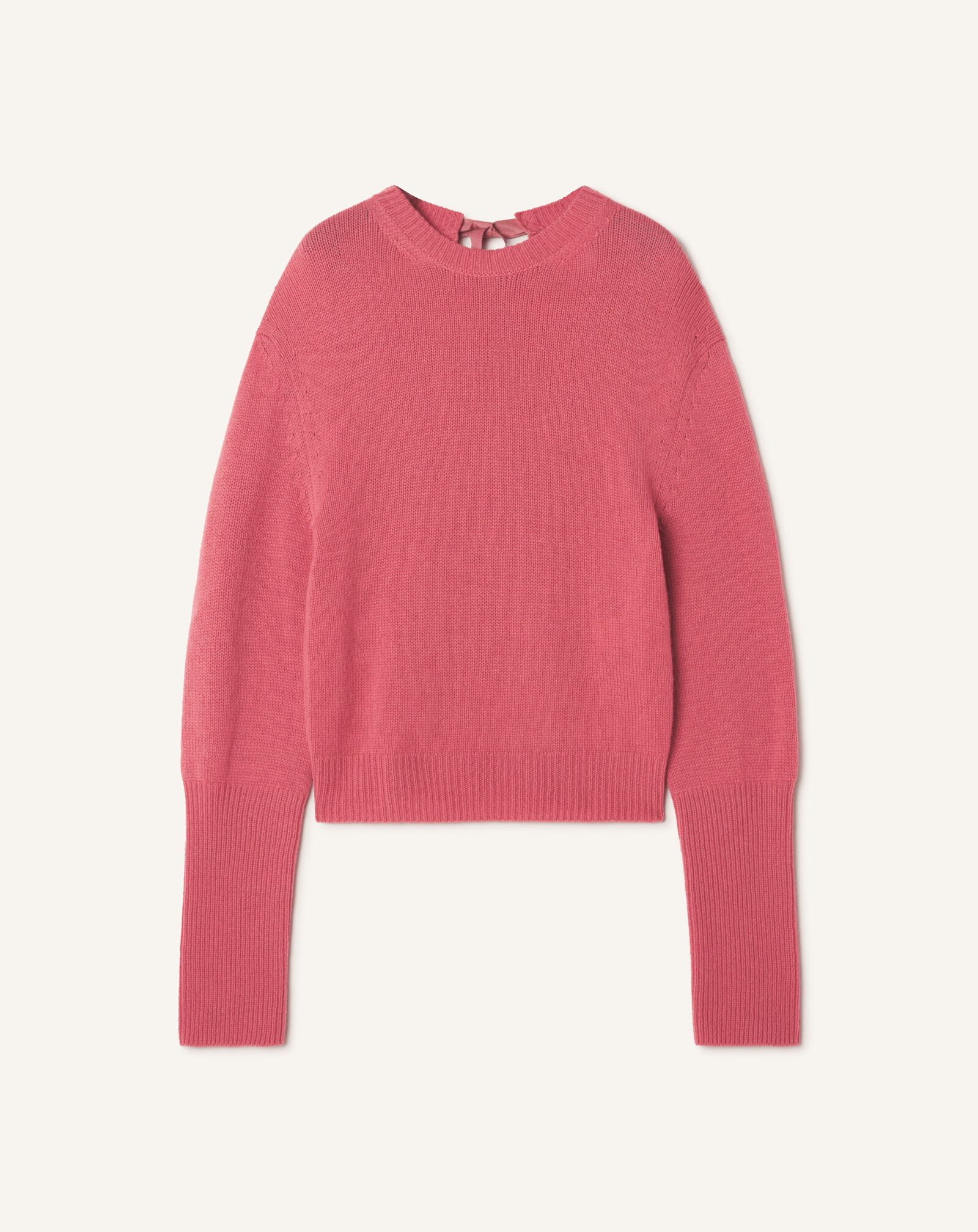 Lanvin GROS-GRAIN KNOT DETAIL JUMPER Old Pink RWPO0016K113A26