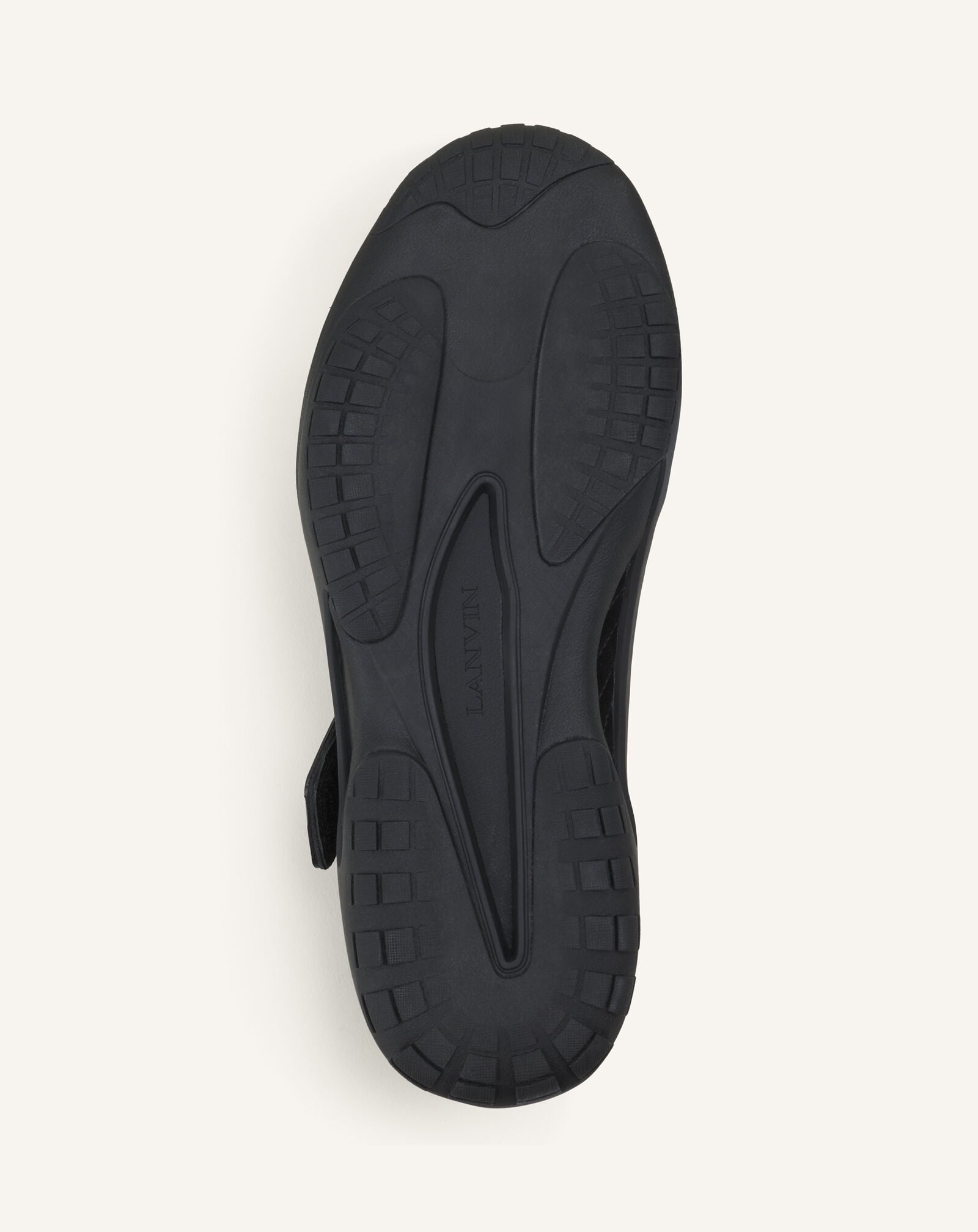 Lanvin SNEAKER LNV1 EN SUEDE TRICOTE Noir/Noir FUSKDK0IKNSUE26