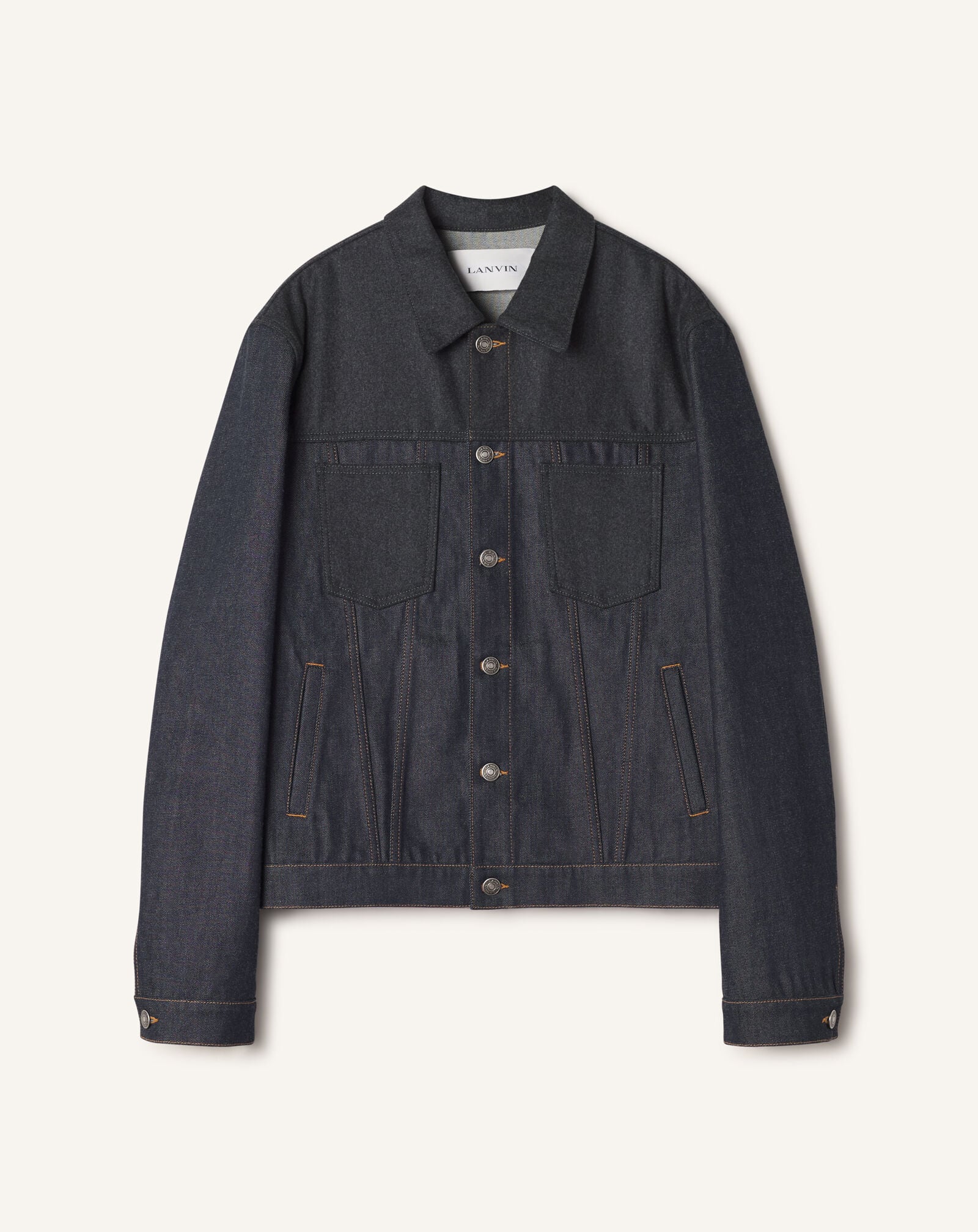 REGULAR DENIM JACKET Lanvin REGULAR DENIM JACKET Navy Blue RMJA0315D118A26