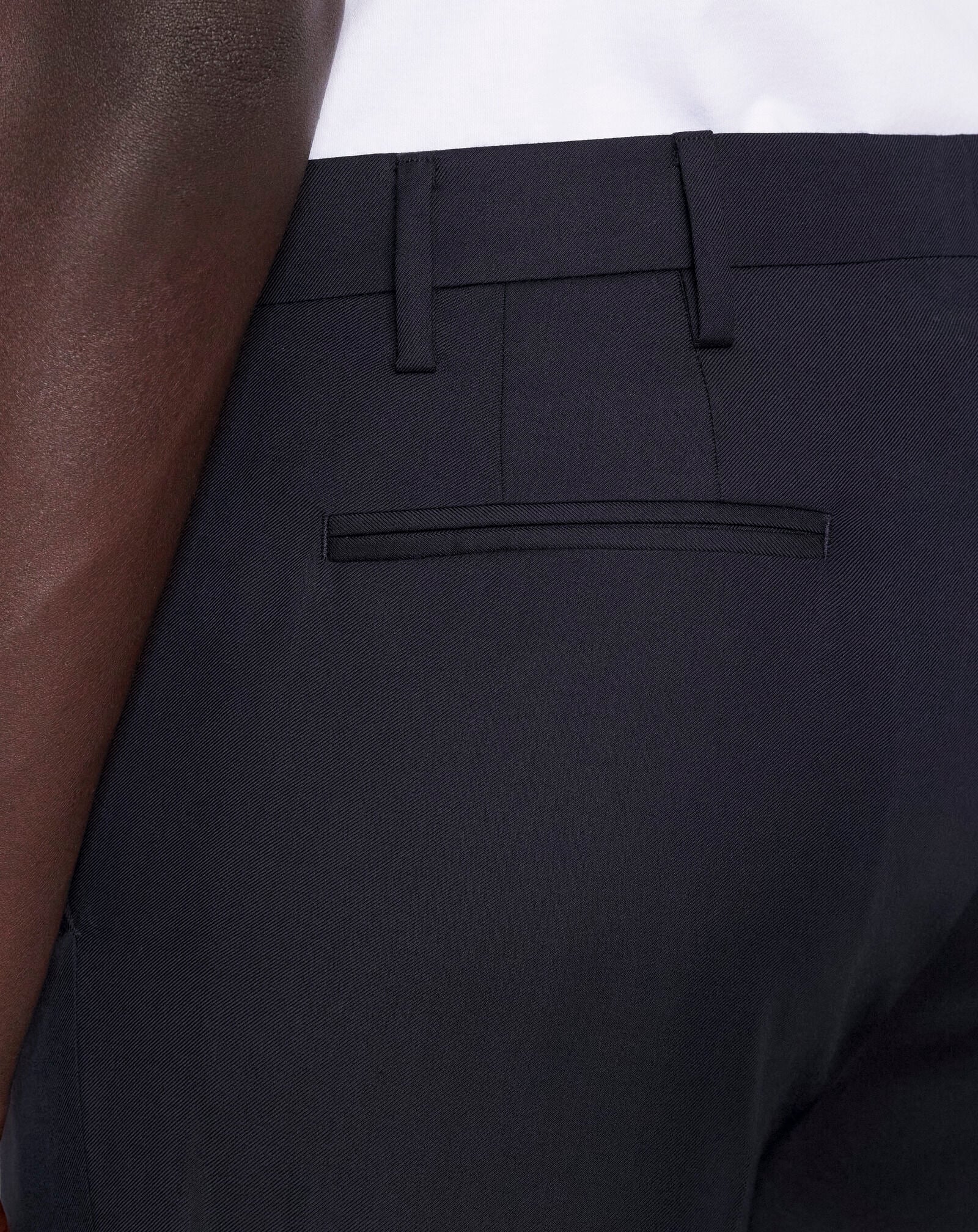 CIGARETTE TROUSERS IN WOOL Lanvin CIGARETTE TROUSERS IN WOOL Navy Blue RMTR00024916P23