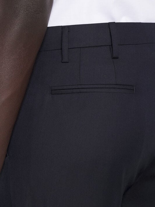 CIGARETTE TROUSERS IN WOOL Lanvin CIGARETTE TROUSERS IN WOOL Navy Blue RMTR00024916P23