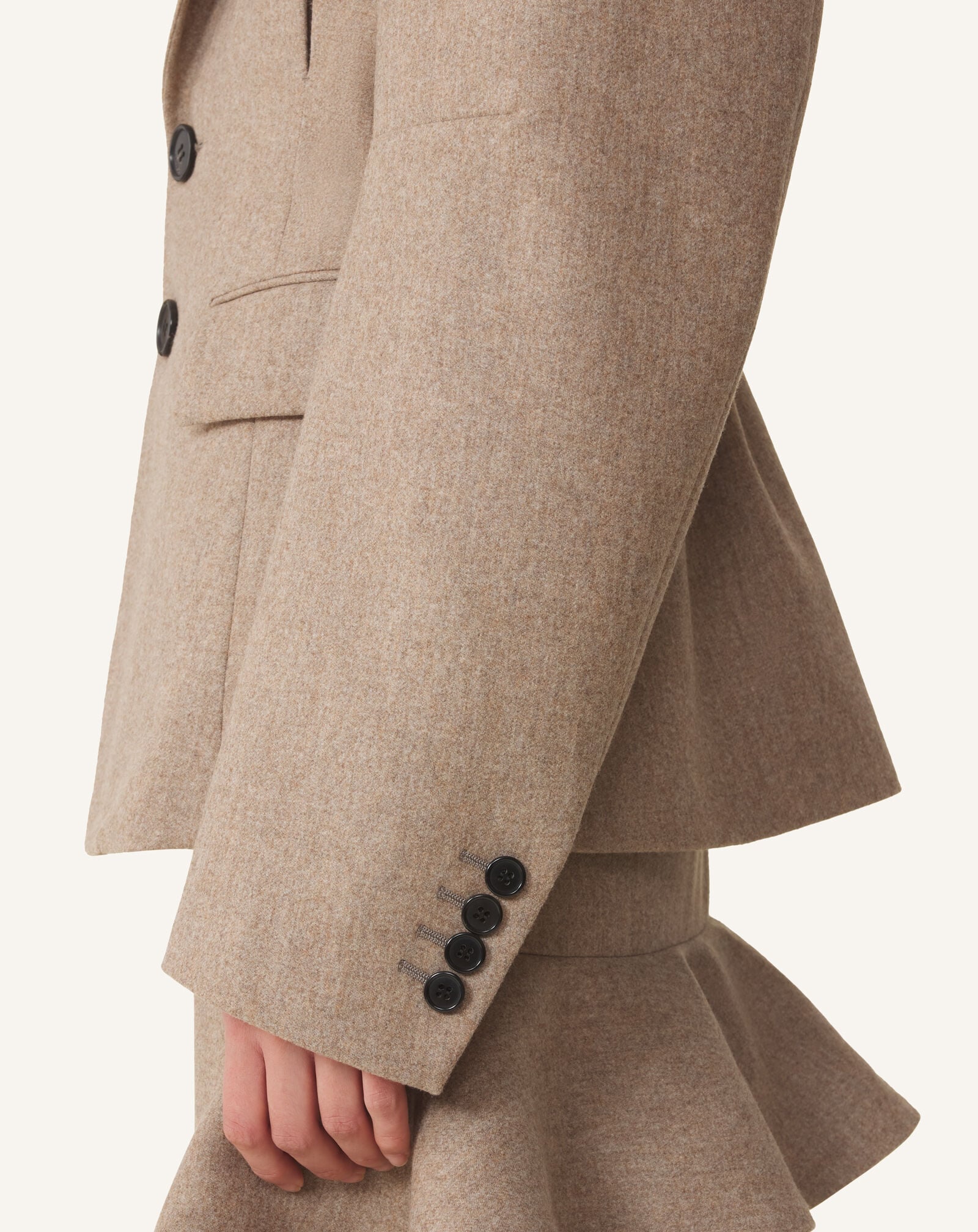 FITTED WAIST JACKET Lanvin FITTED WAIST JACKET Beige Chiné RWJA00506490H26
