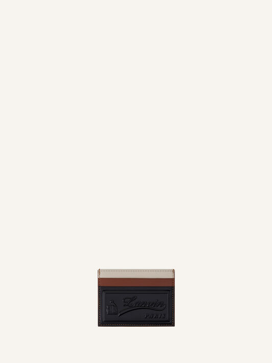 Lanvin TRICOLOR LEATHER CARD HOLDER Black/Multicolour LWSLSLCHSMLEP26