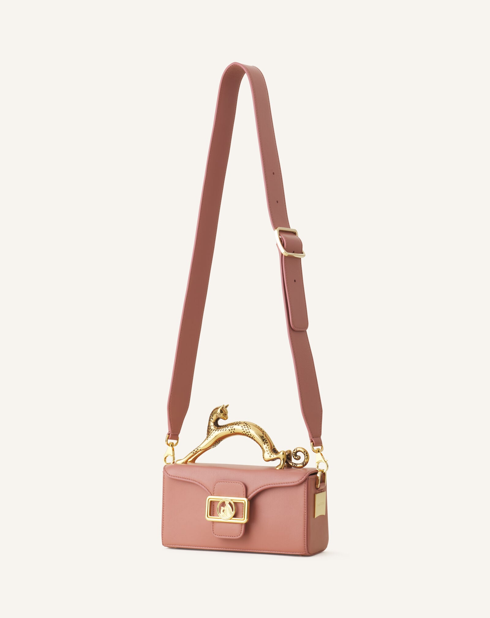 SAC NANO PENCIL CAT EN CUIR Lanvin SAC NANO PENCIL CAT EN CUIR Rose foncé LWBGBR03TOPSE23