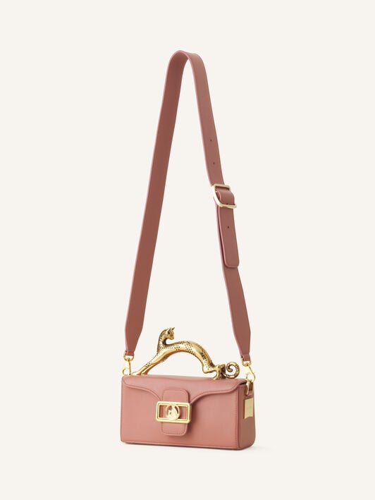 SAC NANO PENCIL CAT EN CUIR Lanvin SAC NANO PENCIL CAT EN CUIR Rose foncé LWBGBR03TOPSE23