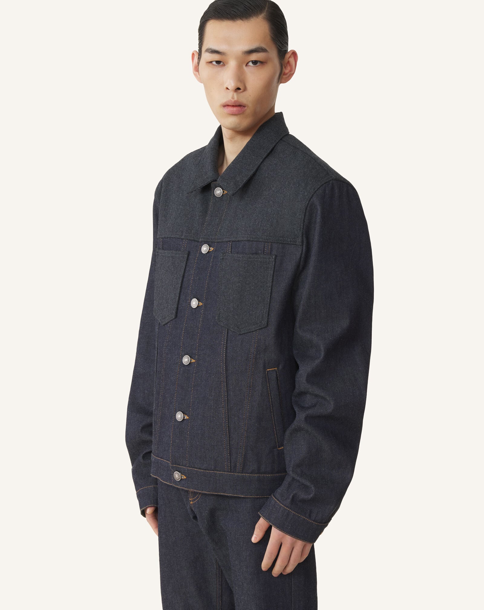 REGULAR DENIM JACKET Lanvin REGULAR DENIM JACKET Navy Blue RMJA0315D118A26