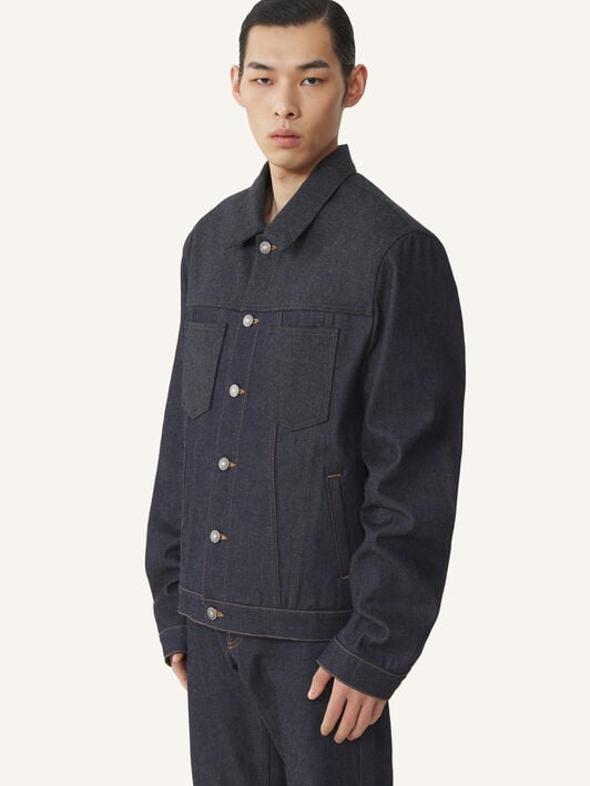 REGULAR DENIM JACKET Lanvin REGULAR DENIM JACKET Navy Blue RMJA0315D118A26
