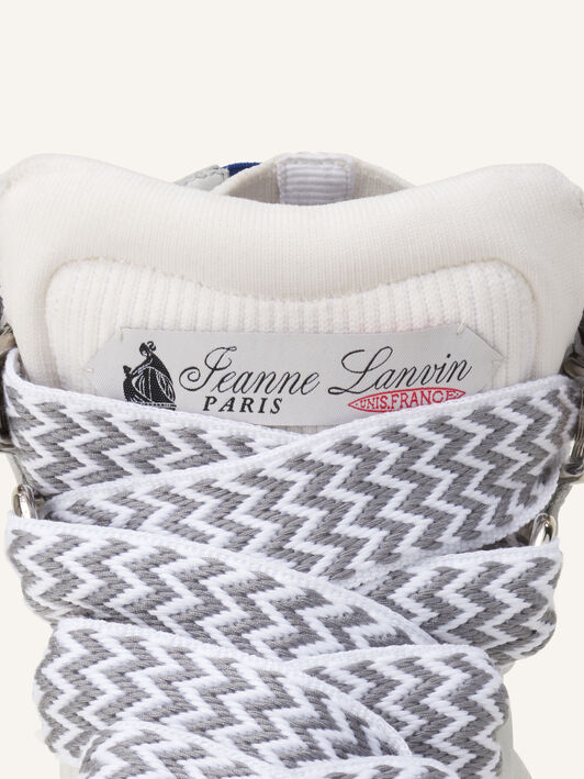 Lanvin SNEAKERS CURB HIGH TOP EN KNIT Blanc FUSKDK0KKNNAA26