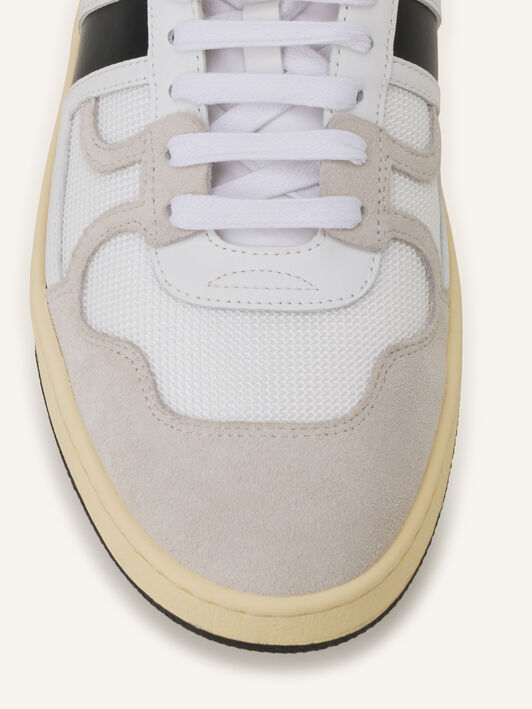 ZAPATILLAS CLAY DE MALLA Y PIEL Lanvin ZAPATILLAS CLAY DE MALLA Y PIEL Blanco/Negro FUSKDK00NAS1P25