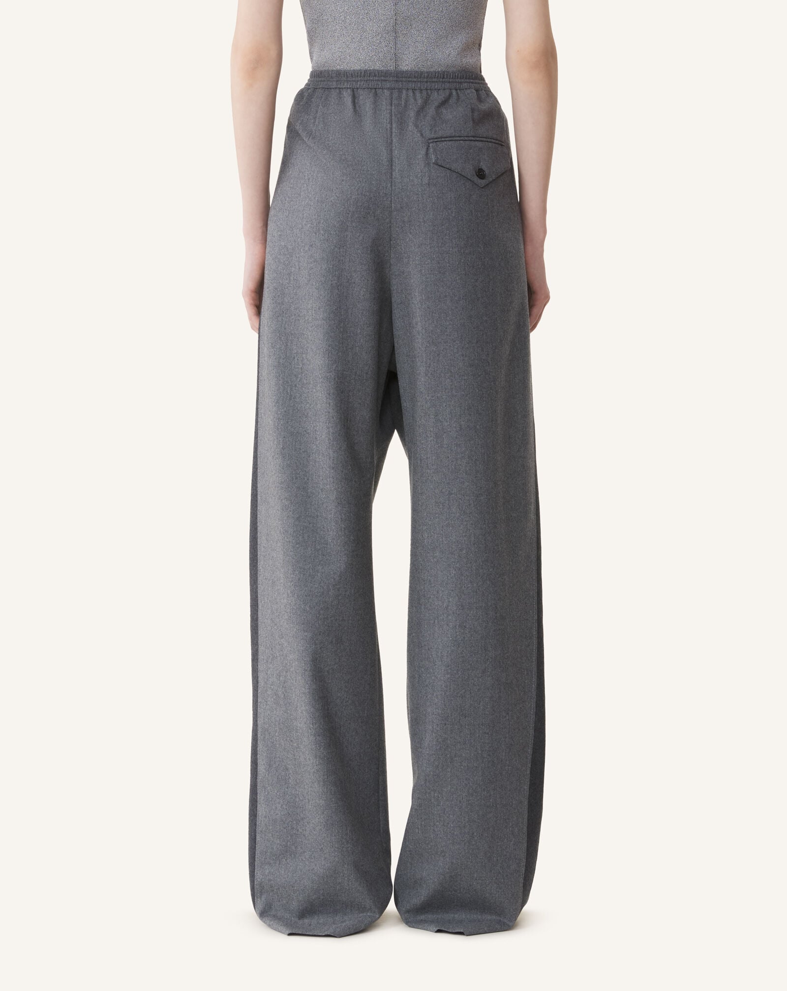 LOOSE FIT TROUSERS Lanvin LOOSE FIT TROUSERS Heather Grey RWTR00156383A26