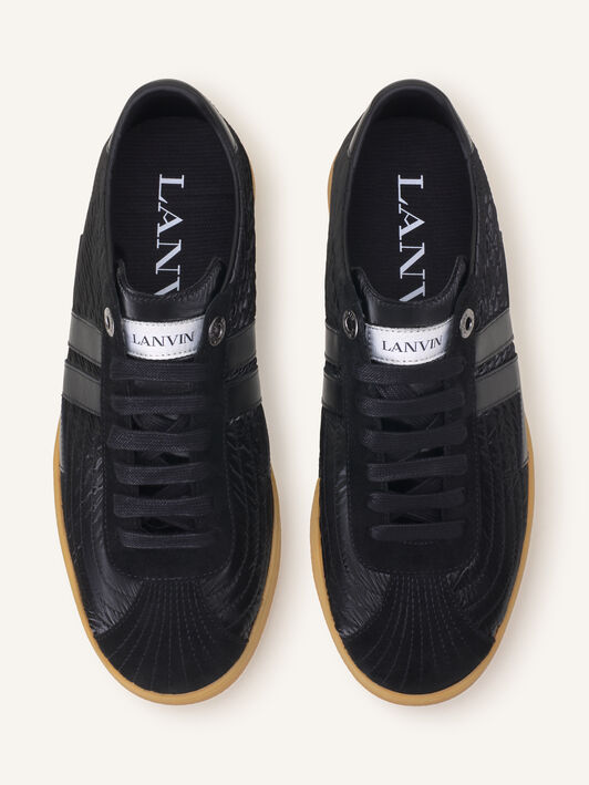 Lanvin GLEN SNEAKER CRUSHED NYLON Black FUSKZL01NYLOH26