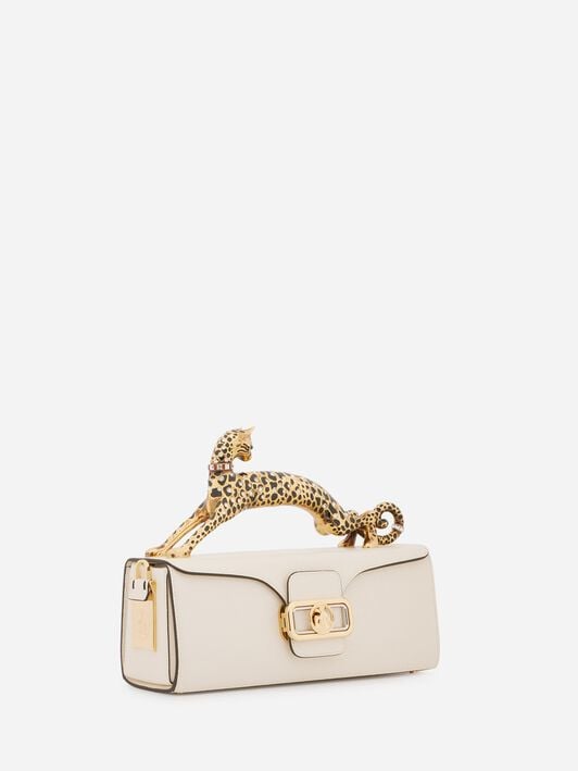 BORSA PENCIL CAT IN PELLE LUCIDA E STRASS Lanvin BORSA PENCIL CAT IN PELLE LUCIDA E STRASS Avorio LWBGBRC5PALME21
