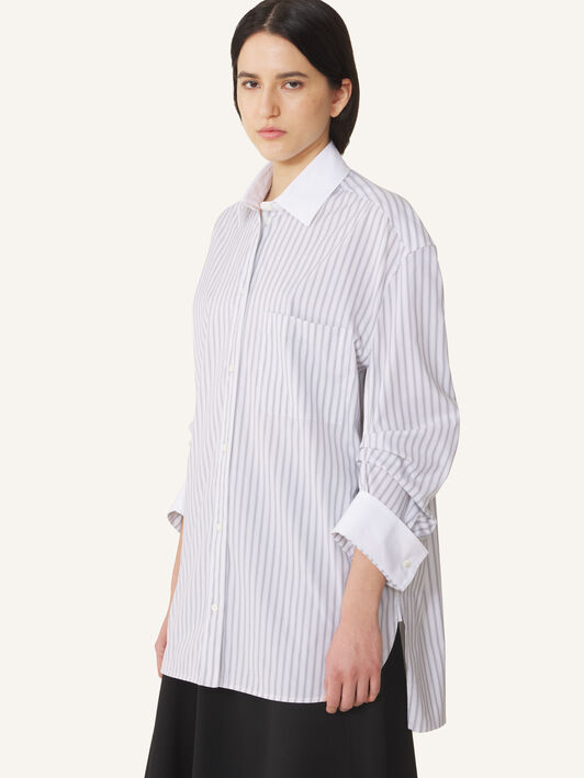 Lanvin GATHERED SLEEVES SHIRT White/Grey RWTO00566480H26
